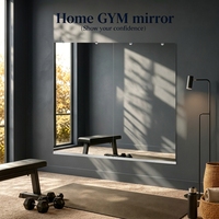 Nouveau Miroir de Gym Art Déco New Hope 30x48 Pouces (Lot de 2) Grand Miroir Mural Pleine Longueur en Verre pour Salle de Sport à Domicile, Yoga, Exercice, Studio de Danse