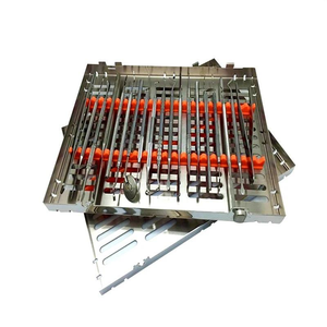 Medesy 9 pezzi Gracey Curette Scalar titanio Set di strumenti di alimentazione manuale più cassetta d'argento per cure odontoiatriche parodontali - Product Image 2