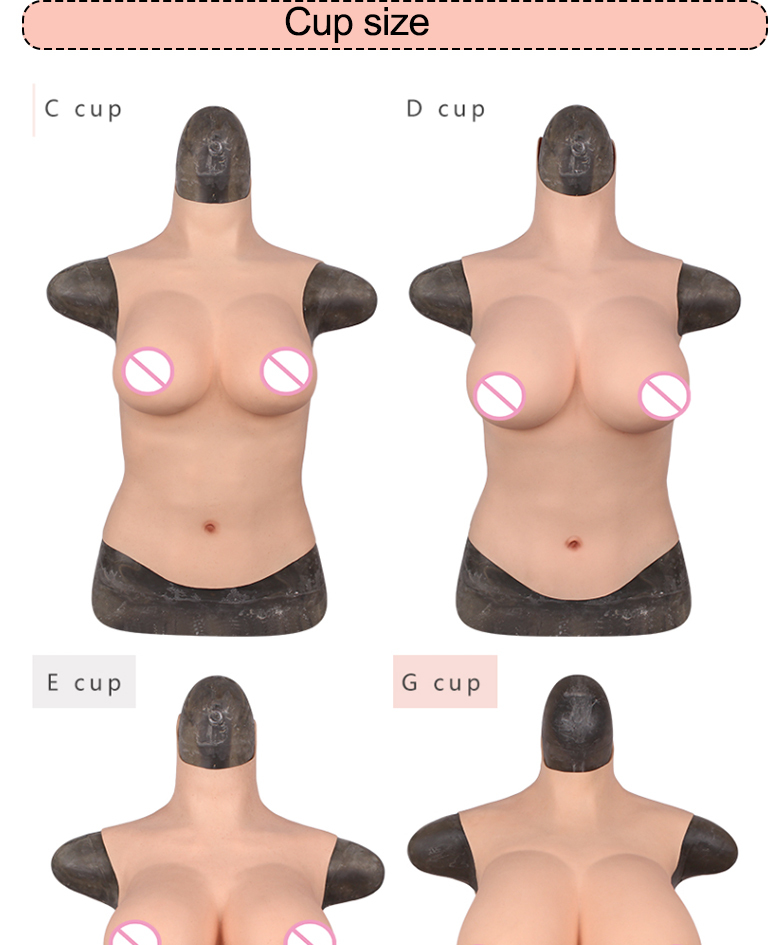 NOVMAX Artificiale Pettorale In Silicone Forme Mammarie Seno Finto