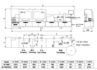 Machine à chantourner automatique KDT, équipement de travail du bois, grande capacité, entièrement fonctionnelle, vitesse d'alimentation de 15 à 24 m/min, épaisseur de 0,4 à 3 mm