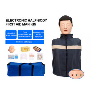 Formateur avancé de <span class=keywords><strong>réanimation</strong></span> cardio-pulmonaire électronique en PVC CPR195 certifié ISO9001/ISO14001, demi-corps médical - Product Image 2