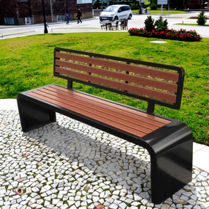 Hiện đại thân thiện với môi sắt công viên ngoài trời băng ghế dự bị với tựa lưng cho bệnh viện trường học khách sạn phòng tập thể dục trung tâm ăn uống biệt thự & phòng khách sử dụng - Product Image 4