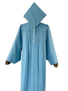 Hot Sell Black Matte <strong>Graduation</strong> <strong>Gown</strong> <strong>and</strong> <strong>Cap</strong> Set - Product Image 4