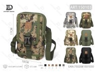 Borsa per Telefono Mimetica da Uomo in Nylon con Chiusura a Cerniera e Tracolla Staccabile per Uso Esterno - Product Image 3