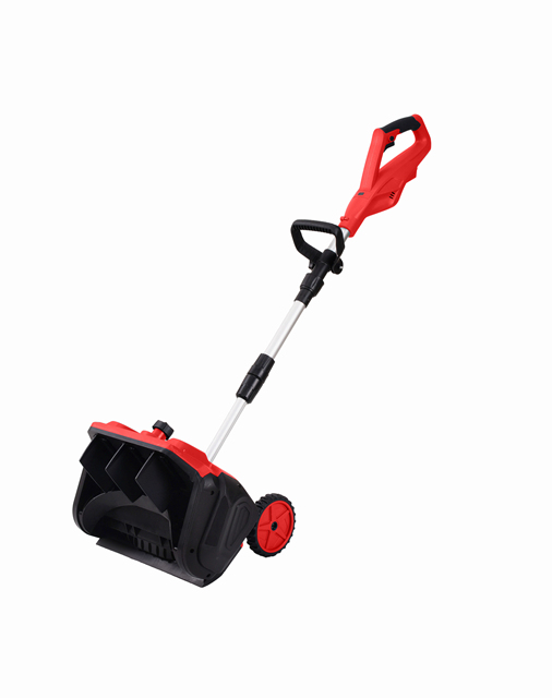 Powerful 12-Inch Cordless Snow Blower With Lithium-Ion Battery and Adjustable Chute for Left, Center or Right Snow Discharge.