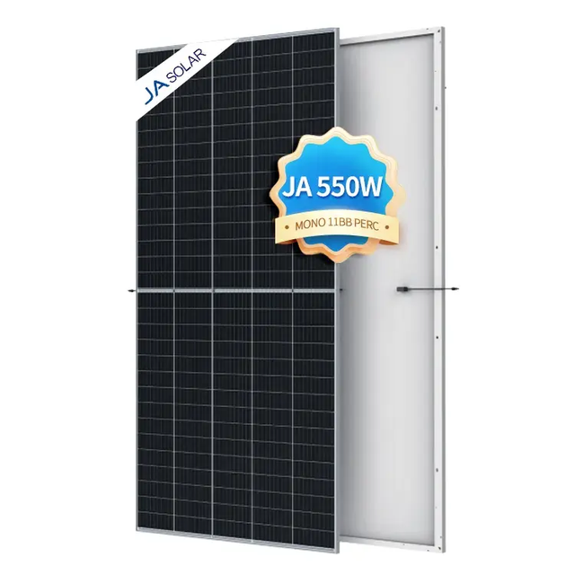 Best Selling Tier-1 Brand JA All Black Solar Panel 550w 540w 530w  Pv Solar Panels in Stock
