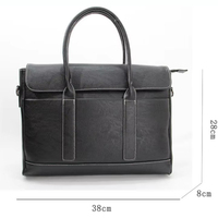 Tas Laptop Minimalis Modern Pria Berkualitas Tinggi Anti Air Bahan Kulit PU untuk Perjalanan Sehari-hari Pabrik OEM ODM