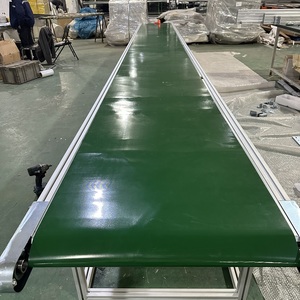 Düşük Gürültülü Alüminyum Çerçeveli Motorlu Ayarlanabilir Hızlı, Verimli Paket Taşıma İçin Tasarlanmış Düz Bantlı Konveyör - Product Image 3