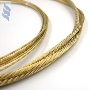 Copper Plated Wire Saw Wire Rope 6*19 + iwrc-4.9mm Cutting Diamond Marble - Product Image 1