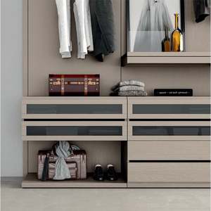 Meubles de maison en bois sur mesure, armoires modernes pour chambre à coucher, garde-robe - Product Image 3