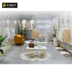 Commercio all'ingrosso Boutique di Moda Oro <span class=keywords><strong>Negozio</strong></span> di <span class=keywords><strong>Abbigliamento</strong></span> di Design del Display Apparecchi di boutique <span class=keywords><strong>negozio</strong></span> di <span class=keywords><strong>abbigliamento</strong></span> - Product Image 1