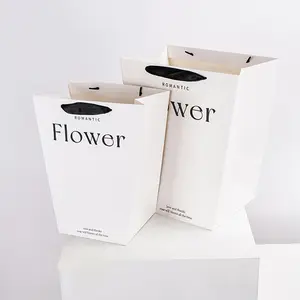 1pc Transparent Trapezoid Window Flower Bag - Perfect for Gift Packaging and Portable Storage