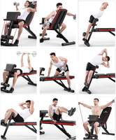 Banc de musculation multifonctionnel réglable pour la salle de sport, banc d'entraînement pliable pour la musculation, bancs et supports