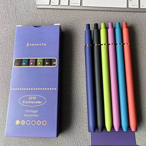 G5014 Bolígrafo de Gel ABS Personalizable de 0.5mm con Tinta de Color Vintage de Secado Rápido, 6 Piezas, Bolígrafo de Gel de Calidad con Bola Dorada para Estudiantes - Product Image 6