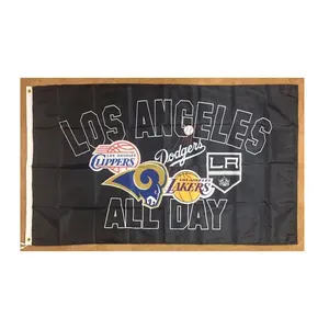 3x5ft לוס אנג 'לס ראמס לייקרס קוצץ המלכים משתמטים כל יום באנר דגל מותאם אישית כל דגל