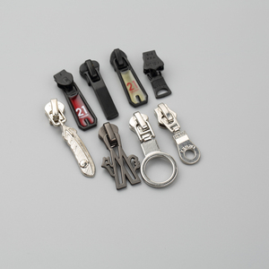 Màu đen tùy chỉnh hai chiều dây kéo kéo với cao su kim loại cho quần áo thể thao hợp kim kẽm dây kéo thanh trượt có sẵn trong màu sắc tùy chỉnh - Product Image 2