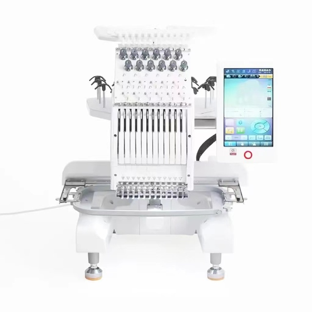 1055x10 and 1700 Computerized Single-Headed 12-Needle Hat Garment Home Embroidery Machine Industrial Embroidery Machine