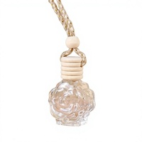 Diffuseur de parfum en verre avec bouchon à vis, ornement décoratif pour voiture