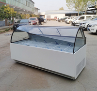 Réfrigérateur de boucherie Présentoir à viande Réfrigérateur Vitrine d'aliments cuits Comptoir de réfrigération en verre Réfrigérateur