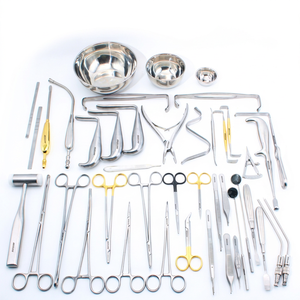 Kit d'instruments manuels de qualité médicale pour traumatismes oraux et maxillo-faciaux, réutilisable, pour la chirurgie orthognathique en milieu hospitalier - Product Image 1