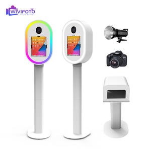 WIVIFOTO 새로운 타원형 얼굴 사진 부스 Rgb 빛 Photobooth 9.7 10.5 12.9 인치 패드 사진 부스 - Product Image 2