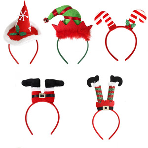 Diadema de Plástico Moderna con Diseño Navideño, Gorro de Elfo Decorativo, Accesorio para la Cabeza, para Niños y Adultos, Artículos para Fiestas, Diadema de Santa Claus - Product Image 1