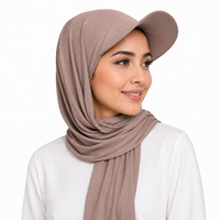 Voile Hijab Noir pour Femme, Foulard Modeste Musulman, Protection Solaire Extérieure, Châle