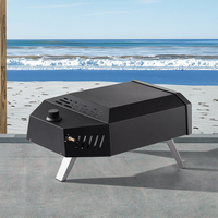 Offre Spéciale Portable En Acier Inoxydable En Plein Air Camping Cuisine BBQ Grill Gaz Pizza Four Fours Intégrés pour Se Déplacer pour Camping