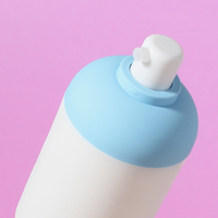 Pulvérisateur sans air en PP blanc de 30 ml pour lotion, shampoing, soin de la peau, flacon cosmétique avec couleurs personnalisées
