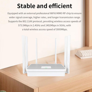 Enrutador inalámbrico Dragonglass AX3000M WiFi6 de doble banda de 3000Mbps con red de malla para oficina en casa 4G/5G VPN y función QoS - Product Image 6