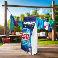 Détergent en poudre de haute qualité 15 kg, fabriqué en usine, avec un parfum intense, pour un lavage brillant du linge au Pérou