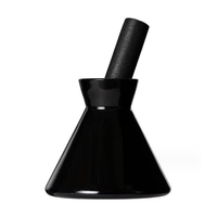 Grand flacon diffuseur de parfum 200ml 220ml vide en verre conique pour la maison avec bâtonnets en fibres épaisses
