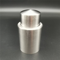 Meilleure vente en gros en métal inoxydable pompe presse créative personnalisée ancre verre bouteille de vin bouchon blanc personnalisé vide bouchon vin