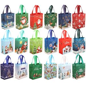 Cartoon Reusable Non-Woven Medium Size <b>Christmas</b> Shopping <b>Bags</b> Handles Tote <b>Bags</b> for Presents <b>Gifts</b> Wrapping - Product Image 5