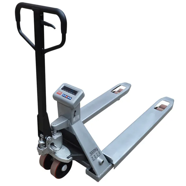 hand pallet truck with weight scale 2500 kg pallet weighing scale