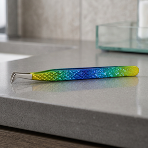 Pinzas de Precisión para Pestañas de Acero Inoxidable con Punta Curva Suave para Extensión de Pestañas con Agarre Personalizado - Product Image 4