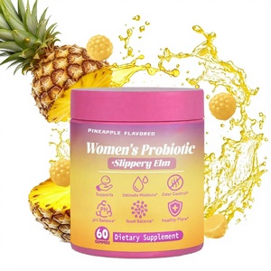 Probiotiques féminins pour adultes, gommes végétaliennes à l'orme rouge, supplément pour l'équilibre du pH féminin, probiotiques vaginaux, soutient le système immunitaire - Product Image 3