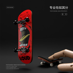 Mini Skateboard à Doigts Professionnel Personnalisé avec Trucks en Alliage et Roulements à Billes, en Bois d'Érable 5 Plis <span class=keywords><strong>de</strong></span> 30mm – Jouet Nouveauté - Product Image 2