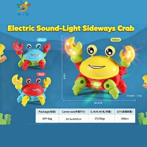 ของขวัญวันเด็ก AJB ของเล่นปูขยับได้ ดีไซน์การ์ตูนน่ารัก มีไฟและเสียงหลากสีสัน ของเล่นแปลกใหม่สำหรับเด็ก - Product Image 1