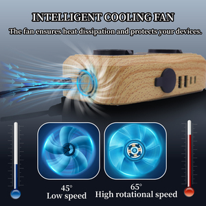 EU ổ cắm 200W xe chuyển đổi Bộ chuyển đổi DC <span class=keywords><strong>12V</strong></span> đến 220V AC đầu ra gan PD sạc nhanh xe điện biến tần chuyển đổi - Product Image 5