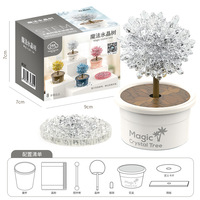 Kit de chimie d'arbre de cristal magique personnalisé kit éducatif d'expérimentation scientifique de cristal en croissance pour les élèves du primaire