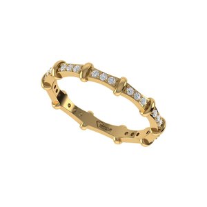 Superbe bague en diamant de laboratoire taille ronde, en argent 925 et or 9, 14 ou 18 carats, pour femme, idéale comme bague de fiançailles - Product Image 3
