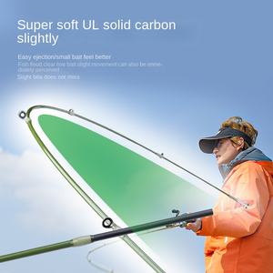 ชุดคันเบ็ดตกปลาคาร์บอนไม้เพาโลเนียธรรมชาติ 3 ท่อน แบบซอฟท์ทูน พร้อมไกด์ LS ขนาด 1.44 ม./1.65 ม. สำหรับตกปลาในลำธาร - Product Image 2
