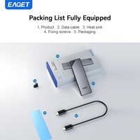 Boîtier SSD EAGET SE630N en aluminium M.2 NVMe PCIe, type C, jusqu'à 8 To, 10 Gbps, boîtier de disque dur, boîtier de disque dur