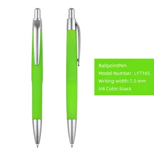 Custom Plastic Rubber Coated Click Hotel Cheap Pen For Promotion Give Away Gift Pen With Custom Logo
