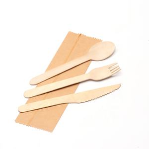 Tenedor Desechable <span class=keywords><strong>HYMY</strong></span> 100% Madera y Bambú, Biodegradable, Ecológico, Cubiertos Elegantes para Acampar - Product Image 2