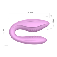 Neue U-Form tragbare Doppels timulation G-Punkt Klitoris Paar Sexspielzeug Drahtlose Fernbedienung Vibrator für Frauen