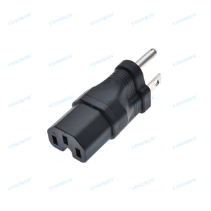 Convertisseur d'alimentation CA NEMA 5-15P vers <span class=keywords><strong>IEC320</strong></span> <span class=keywords><strong>C15</strong></span>, prise standard américaine 3 broches mâle vers adaptateur d'alimentation <span class=keywords><strong>C15</strong></span> 3 trous - Product Image 5