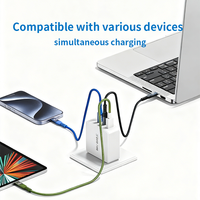 Cable USB 3.0 Tipo-C de Carga Rápida PD 65W de Silicona Reforzada Resistente a Doblados Niubile para Teléfonos Móviles iPhone y Android, Computadoras