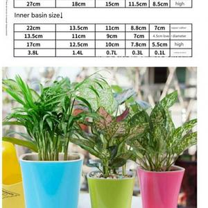 Maceta de Plástico con Autorriego para Plantas, Decoración de Vivero, Varios Tamaños - Product Image 3